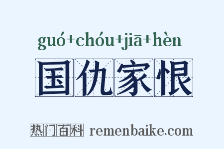 国仇家恨是什么意思的图片